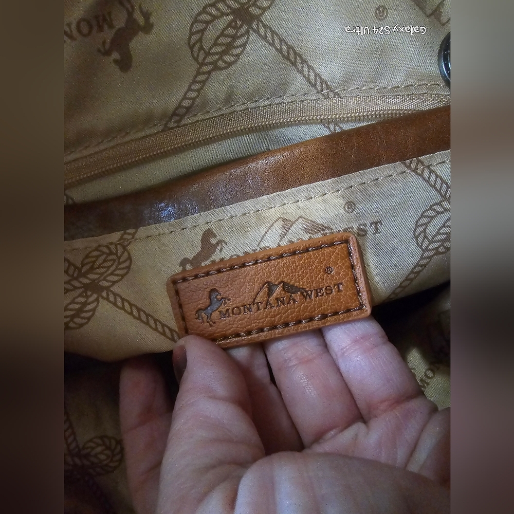 Montana West Large Tote Shoulder Bag beautiful design w/ dust bag NWT - Picture 4 of 16